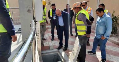 فريق برامج مياه الشرب بالوكالة الأمريكية يتفقد مشروع صرف الشوكا بسوهاج.. صور