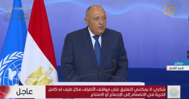رئيس كوب 27: يجب على كل الأطراف إظهار ما يكفى من الإرادة للتوصل إلى توافق