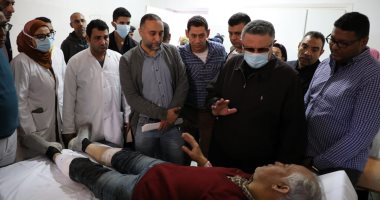 خروج 11 مصابا بحادث أتوبيس غارب الزعفرانة من المستشفى بعد تماثلهم للشفاء