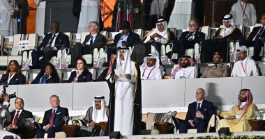 قطر تخطف الأنظار فى افتتاح تاريخي لبطولة كأس العالم 2022.. الرئيس السيسي وقادة وملوك عدد من الدول يحضرون المراسم.. مورجان فريمان وغانم مفتاح يتصدران المشهد.. وأغنية حالمون تجمع جونج كوك وفهد الكبيسي..فيديو وصور