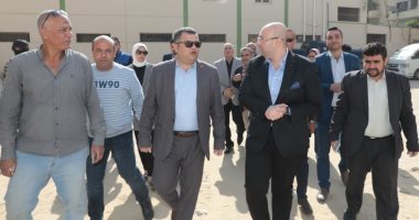 محافظ بنى سويف يزور الإدارة الهندسية ويتابع الموقف التنفيذى لمبنى الشئون الإدارية