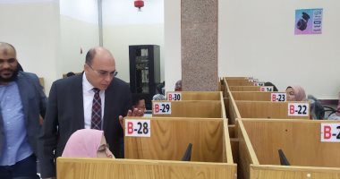 اكتمال الاختبارات الإلكترونية لجميع طلاب القطاع الطبى بجامعة المنيا.. صور
