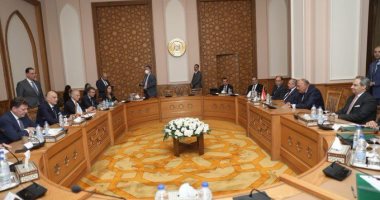مباحثات ثنائية بين وزيرى خارجية مصر واليونان فى مقر وزارة الخارجية