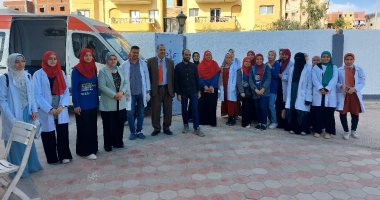 جامعة السادات تنظم حملة للتبرع بالدم تحت شعار "قطرة دم تساوى حياة"