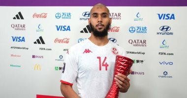 كأس العالم 2022.. العيدوني يحصد جائزة أفضل لاعب فى مواجهة تونس والدنمارك