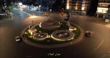 "الجيزة" تغير واجهات الطرق والميادين فى حى الدقى.. صور