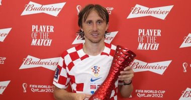 مودريتش أفضل لاعب في مباراة المغرب ضد كرواتيا بكأس العالم 2022
