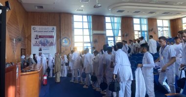 تنظيم محاكاة إخلاء آمن ومكافحة حرائق بكلية التمريض فى كفر الشيخ.. صور