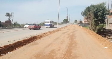 محافظة الجيزة تواصل تطوير ورصف طريق برقاش الخطاطبة بطول 2كم