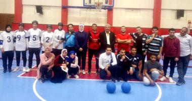 فريق جامعة طنطا يشارك فى مبارة ودية أمام منتخب "كرة الهدف" للمكفوفين 