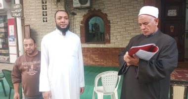 وكيل اوقاف الإسكندرية يتفقد مساجد المنتزه 