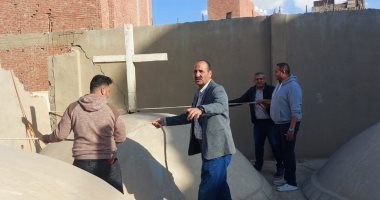 محافظ بنى سويف يوجه بسرعة إزالة أسباب خطورة حائط آيل للسقوط بسطح كنسية درب العيد 