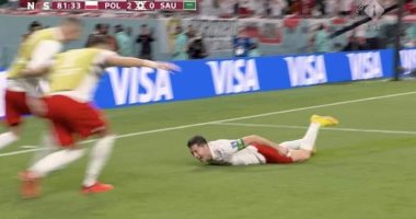 ليفاندوفسكي يسجل أول أهدافه فى تاريخ كأس العالم وينخرط فى البكاء 
