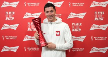 ليفاندوفسكي أفضل لاعب فى مباراة بولندا والسعودية بكأس العالم
