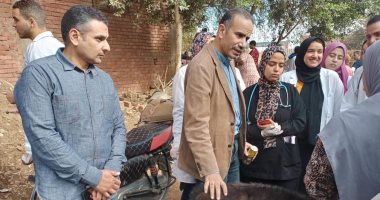 جامعة مدينة السادات تنظم قافلة بيطرية وزراعية مجانية فى قرية "فيشا الكبرى"