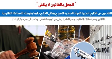 هل يجوز للقادمين من الخارج الاعتذار بالجهل بالقانون؟.. نقلا عن "برلماني"