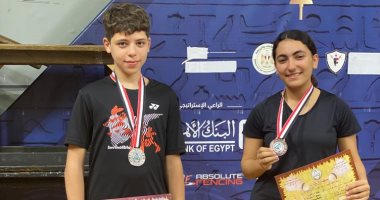 “الزهور" يحصد 14 ميدالية فى بطولة الجمهورية للريشة الطائرة "زوجى" تحت 13 و15 سنة