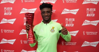 محمد قدوس أفضل لاعب فى مباراة غانا وكوريا الجنوبية بكأس العالم