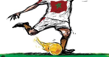 كاريكاتير اليوم.. أسود المغرب تضرب بقدم من نار فى كأس العالم