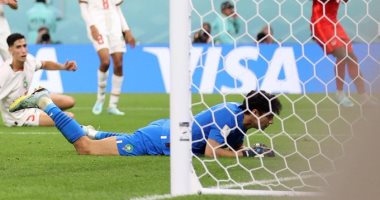 مدافع المغرب نايف أكرد يسجل الهدف رقم 100 فى كأس العالم 2022