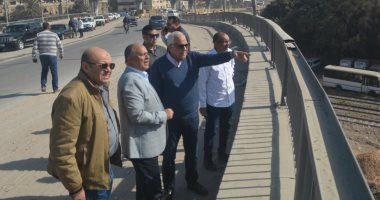 محافظ الجيزة يتفقد الأعمال الإنشائية لمحور 26 يوليو الجديد.. صور