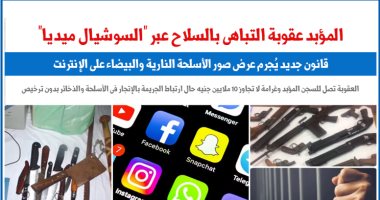 المؤبد عقوبة التباهى بالسلاح عبر "السوشيال ميديا".. نقلا عن "برلماني"