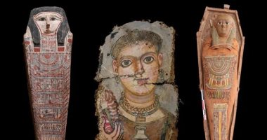موقع أجنبي يلقى الضوء على اكتشاف مجموعة من اللوحات الجنائزية النادرة في الفيوم 