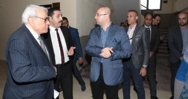 محافظ بنى سويف يتفقد مشروع إنشاء وحدة مرور الفشن.. صور
