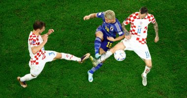 كرواتيا تتعادل مع اليابان 1-1 بعد انتهاء الشوط الإضافى الأول