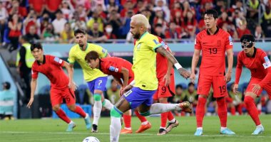 منتخب البرازيل يدك كوريا الجنوبية 4-1 ويتأهل لربع نهائي كأس العالم "فيديو"