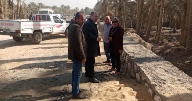 نائب محافظ الجيزة يتفقد أعمال تطوير طريق سقارة السياحى بالبدرشين.. صور