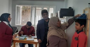 انتظام مبادرة فحص وعلاج أمراض الأنيميا والسمنة والتقزم لتلاميذ أولى ابتدائى ببنى سويف