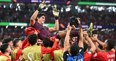  المغرب يحقق الإنجاز ويصنع التاريخ فى كأس العالم 2022.. "أسود الأطلس" يتأهلون لربع نهائى المونديال.. المنتخب العربى يُقصى إسبانيا بركلات الترجيح فى مباراة تألق ياسين بونو.. وينتظر الفائز من البرتغال وسويسرا