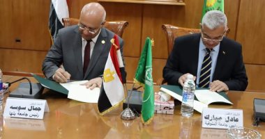 بروتوكول تعاون بين جامعتى المنوفية وبنها لتفعيل التبادل الطلابى بين الكليات