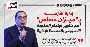 إدارة الأزمة بـ"ميزان حساس".. أهم عناوين اجتماع الحكومة الأسبوعى (إنفوجراف)