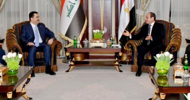 الرئيس السيسى: دعم العراق وتعظيم دوره من الثوابت الراسخة للسياسة المصرية