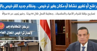 "لو بتفكر تفتح محل.. معلومات لازم تعرفها عن الترخيص".. نقلا عن برلمانى