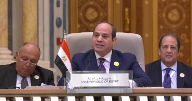 الرئيس السيسي: نعمل على إقرار نظام عالمى أكثر عدالة يتأسس على قواعد القانون الدولى