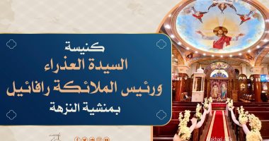 تعرف على كنيسة السيدة العذراء والملاك روفائيل بالإسكندرية بعد تدشينها.. إنفوجراف