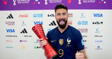 جيرو أفضل لاعب فى مباراة إنجلترا ضد فرنسا بكأس العالم