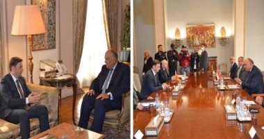 مؤتمر صحفى مشترك لوزيرى خارجية مصر ومقدونيا الشمالية.. شكرى يستعرض الجهود المصرية لمكافحة الهجرة غير الشرعية.. ويؤكد: العلاقات مع الصين مهمة وليست على حساب طرف آخر.. "عثماني": مصر شريك أساسى للاتحاد الأوروبي
