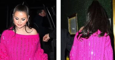 سيلينا جوميز أثناء توجهها إلى حفلة ساترداي نايت لايف 