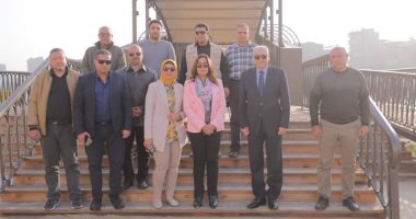 محافظ دمياط ورئيس مركزية البترول يتابعان مشروع تأهيل كوبرى دمياط التاريخى