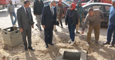 محافظ القليوبية يتفقد رصف محور الباسوسية وطريق أبو الغيط الحادثة 