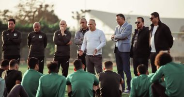 حسام حسن يجتمع بلاعبى المصرى فى أول مران استعدادا لمواجهة حرس الحدود.. صور