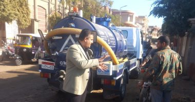 إصلاح خطوط المياه بمحلة أبو على وخطوط الصرف بالبنوان