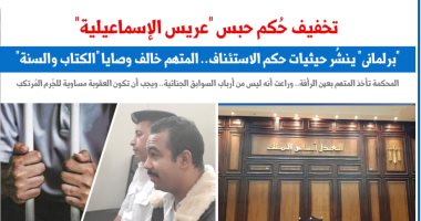 حيثيات حكم الاستئناف بتخفيف حبس "عريس الإسماعيلية".. نقلا عن برلمانى