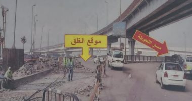 للهروب من الزحام.. شاهد الرسم التوضيحى لغلق منزل كوبرى عرابى اتجاه الدائرى