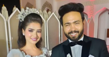 مصطفى خاطر وهانى رمزى ونجوم الفن فى عقد قران المخرج تامر كرم