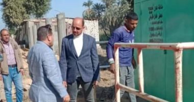 إزالة 40 حالة إشغال طريق بشوارع مدينة الفشن فى بنى سويف